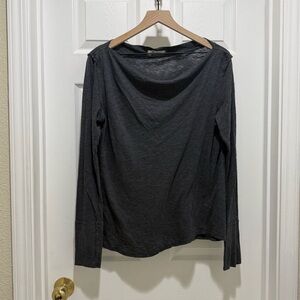 We The Free Charcoal Long Sleeve Top